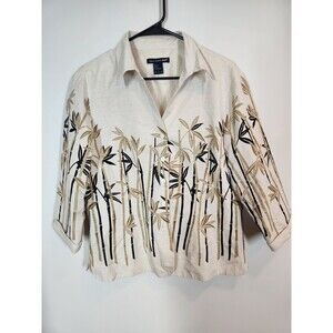 saint tropez west silk jacket size L